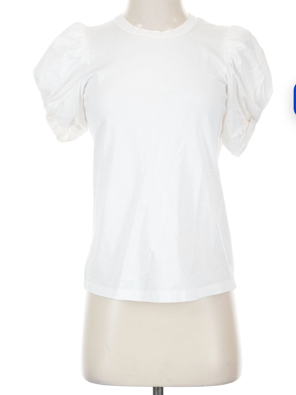 A.L.C. White Puff-Sleeve Crewneck Tee